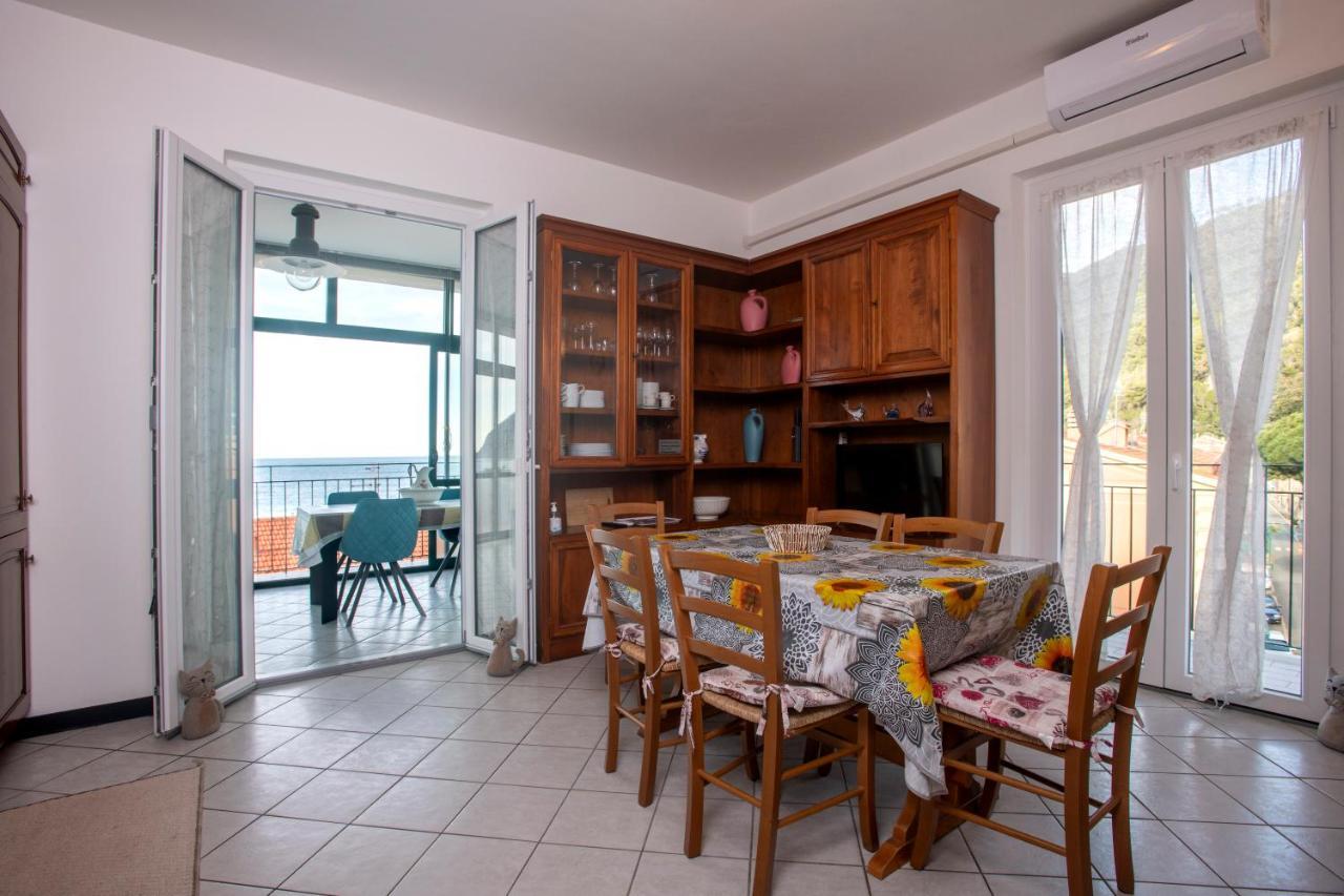 162 - La Veranda Sull'Acqua, Fronte E Vista Mare Riva Trigoso, Posto Auto Privato Sestri Levante Exterior foto